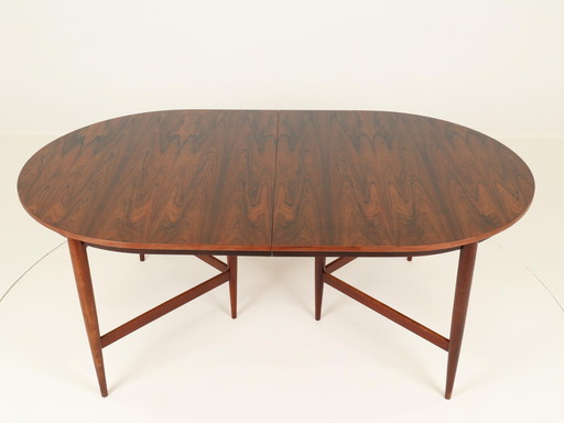 Uitschuifbare ovale eettafel door Oswald Vermaercke voor V Form, België, 1960S