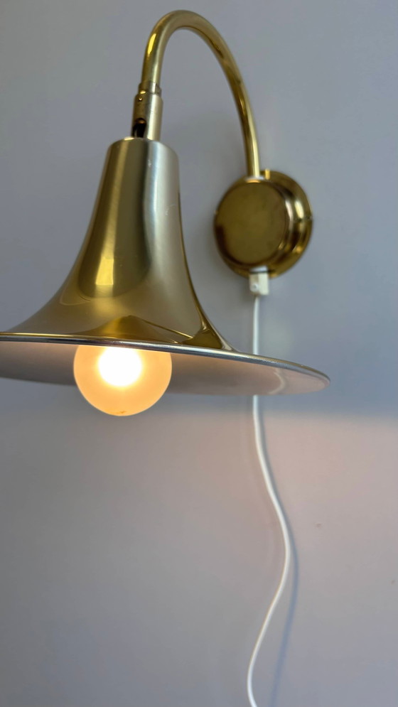 Image 1 of Vintage Wandlamp Messing Börje Claes