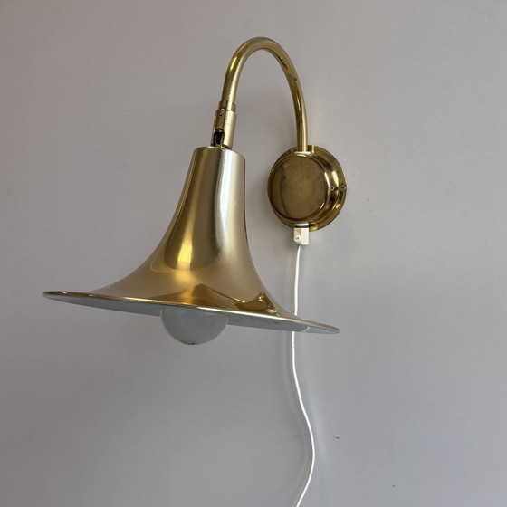 Image 1 of Vintage Wandlamp Messing Börje Claes