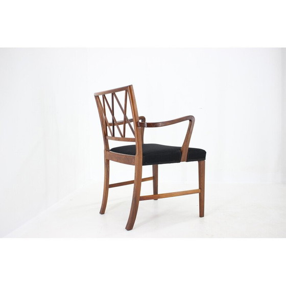 Image 1 of Vintage rozenhouten fauteuil van Ole Wanscher voor Aj Iverson Snedkermester, Denemarken 1960