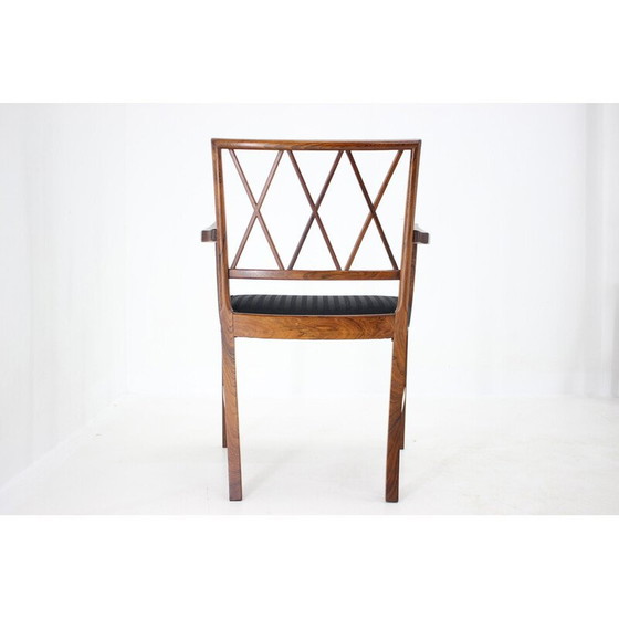 Image 1 of Vintage rozenhouten fauteuil van Ole Wanscher voor Aj Iverson Snedkermester, Denemarken 1960