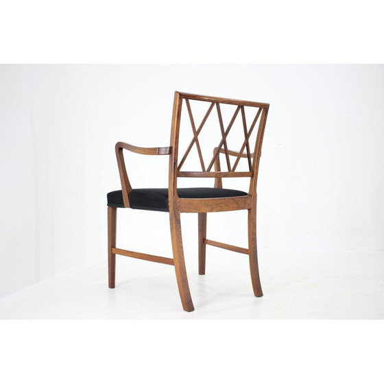 Image 1 of Vintage rozenhouten fauteuil van Ole Wanscher voor Aj Iverson Snedkermester, Denemarken 1960