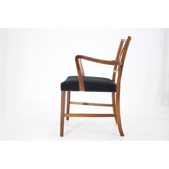 Image 1 of Vintage rozenhouten fauteuil van Ole Wanscher voor Aj Iverson Snedkermester, Denemarken 1960