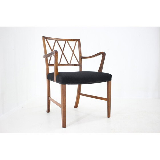 Image 1 of Vintage rozenhouten fauteuil van Ole Wanscher voor Aj Iverson Snedkermester, Denemarken 1960