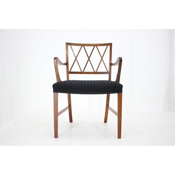 Image 1 of Vintage rozenhouten fauteuil van Ole Wanscher voor Aj Iverson Snedkermester, Denemarken 1960