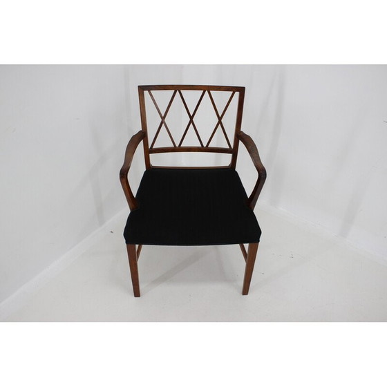 Image 1 of Vintage rozenhouten fauteuil van Ole Wanscher voor Aj Iverson Snedkermester, Denemarken 1960