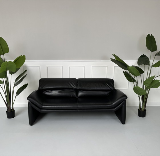 Image 1 of De Sede Designer Merk Sofa Leder Desede Zwart Zwitserland