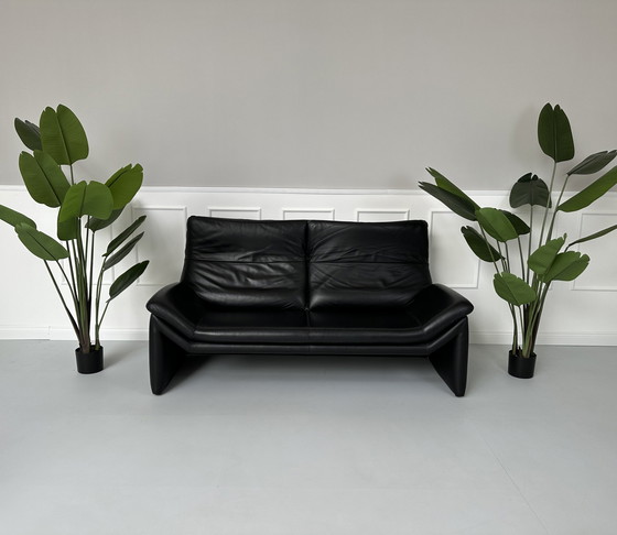 Image 1 of De Sede Designer Merk Sofa Leder Desede Zwart Zwitserland