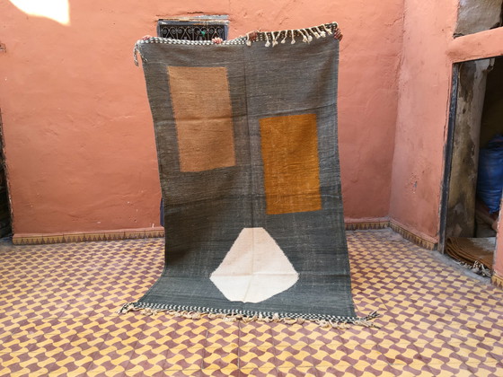 Image 1 of Kelim Boujaad Berber Tapijt 247 X 149 Cm