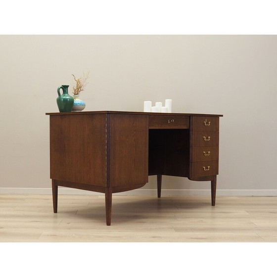 Image 1 of Vintage eikenhouten bureau, Denemarken 1970