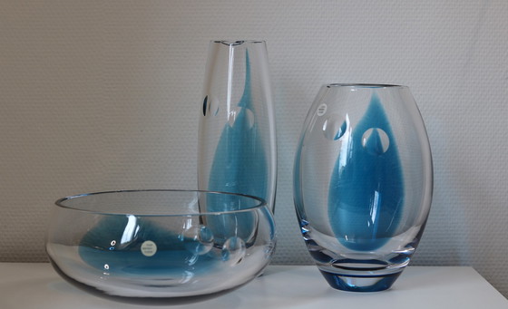 Image 1 of Royal Leerdam Glas trio Essilor van Siem van der Marel