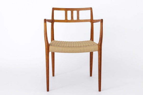 Image 1 of Set 8 + 1 Niels Moller stoelen, model 79, jaren 1960, Deens, Teakhout