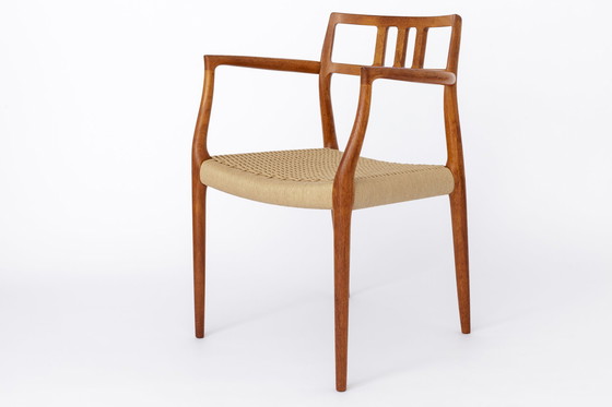 Image 1 of Set 8 + 1 Niels Moller stoelen, model 79, jaren 1960, Deens, Teakhout