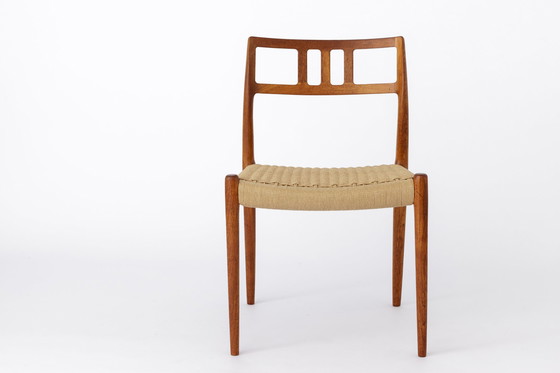 Image 1 of Set 8 + 1 Niels Moller stoelen, model 79, jaren 1960, Deens, Teakhout