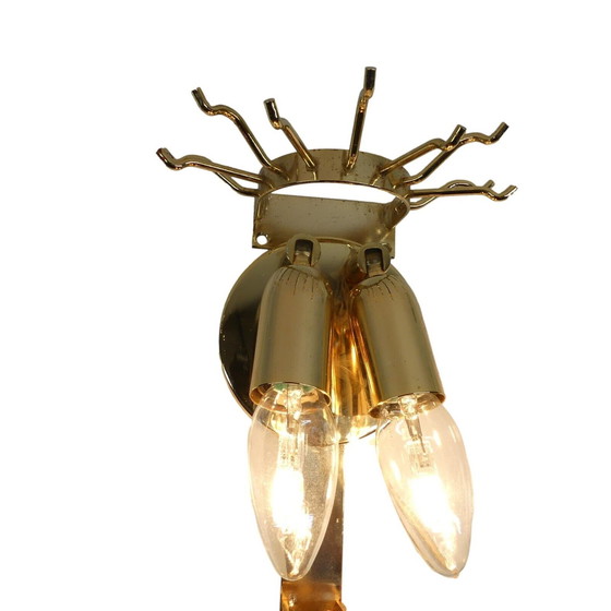 Image 1 of Triedri wandlamp Paolo Venini met 15 kristallen