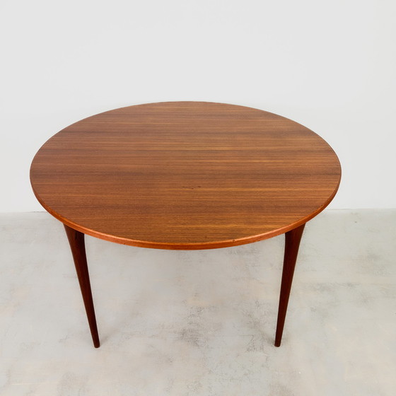 Image 1 of Teakhouten eettafel van Ib Kofod-Larsen voor Möbelfabrik Seffle, 1960