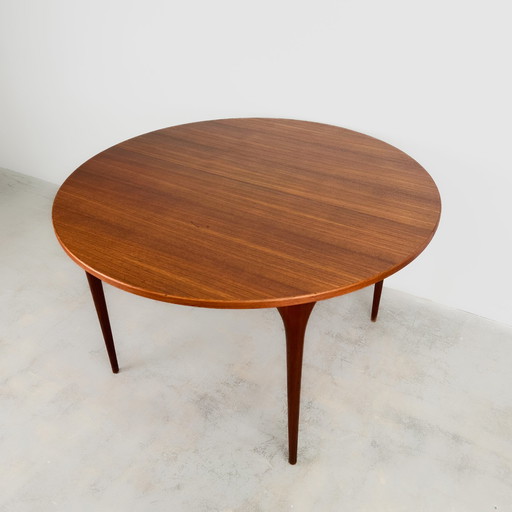 Teakhouten eettafel van Ib Kofod-Larsen voor Möbelfabrik Seffle, 1960