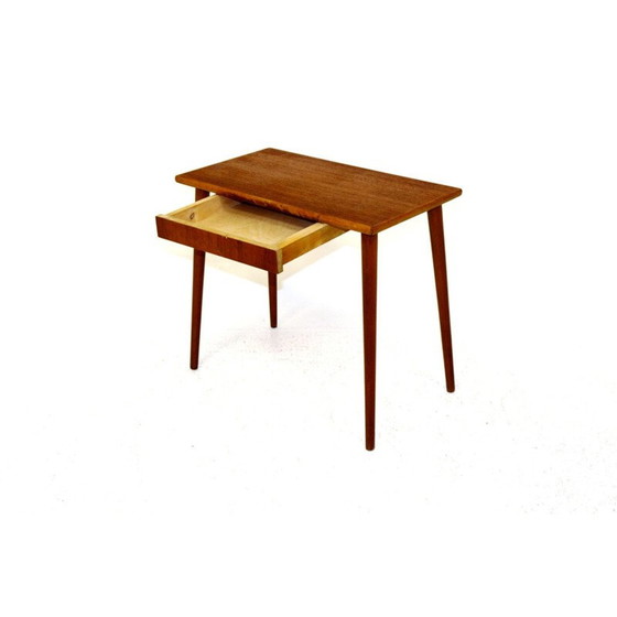 Image 1 of Vintage teakhouten bijzettafel, Zweden 1960