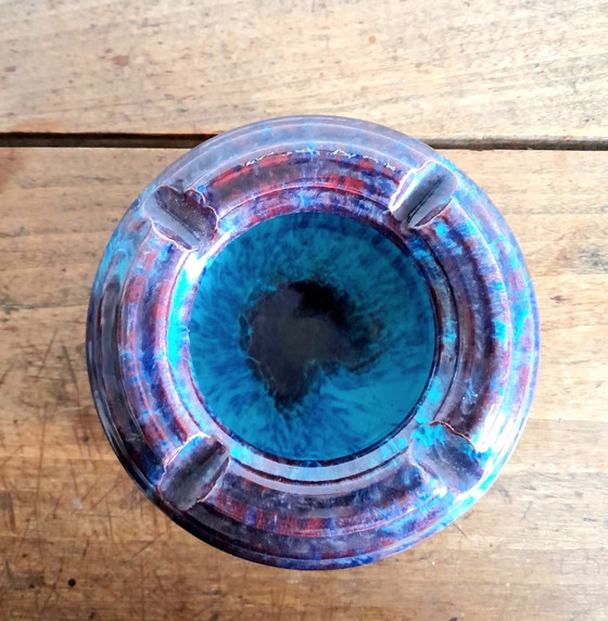 Image 1 of D.Larcher Gevlamd Aardewerk Asbak