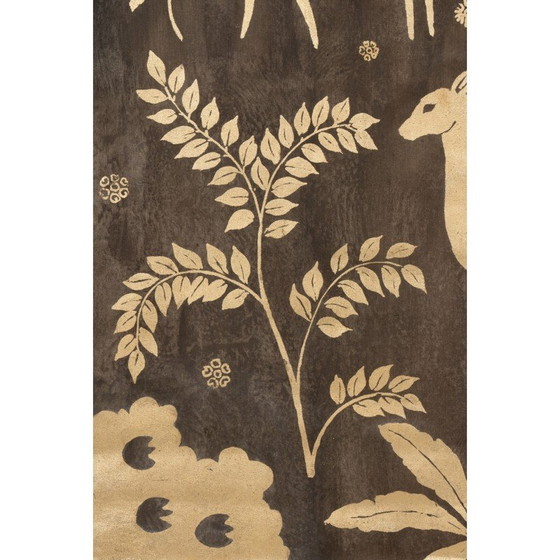 Image 1 of Vintage beschilderd linnen doek, Frankrijk