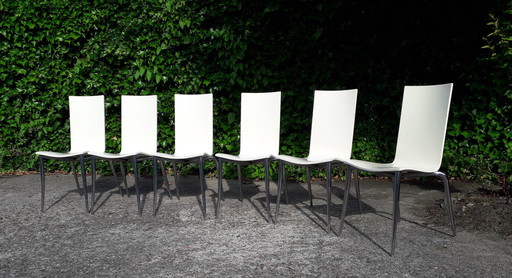 6x Driade Olly Tango stoelen ontwerp Philippe Starck