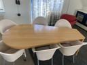 Handgemaakte druppel eettafel