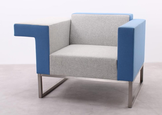 Image 1 of Casala Palau Bricks fauteuil blauw