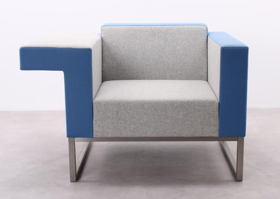 Image 1 of Casala Palau Bricks fauteuil blauw