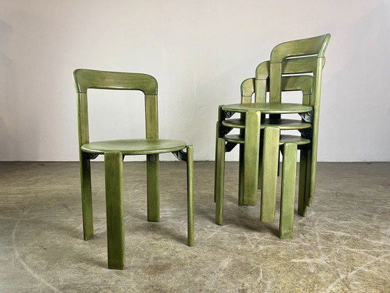 Image 1 of Set van 4 Vintage stoelen Bruno Rey Kusch & Co jaren 70 Design