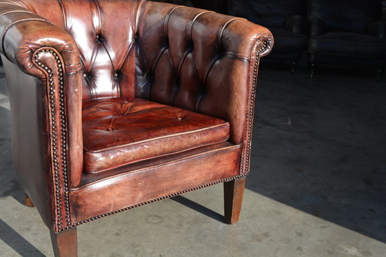 Image 1 of 2x Chesterfield clubfauteuils