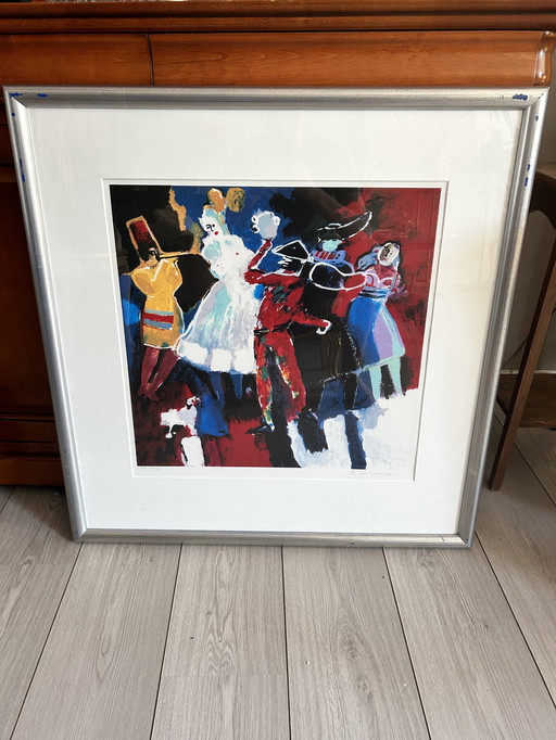 Jan Peter van Opheusden litho - carnaval