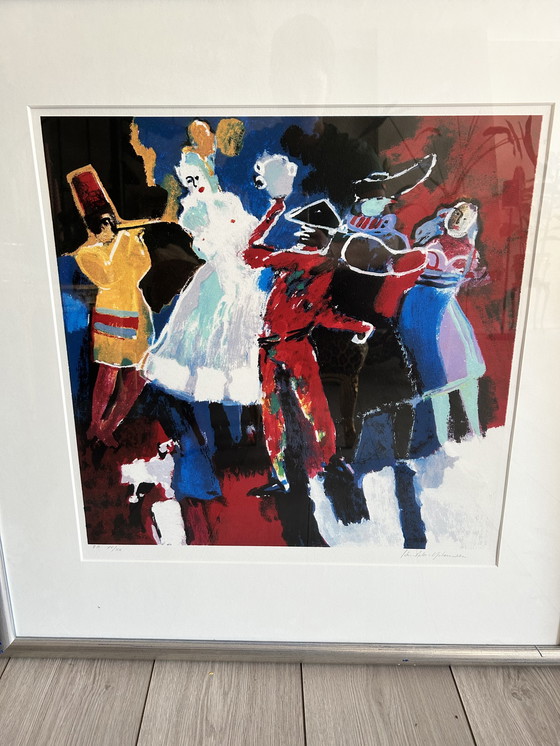 Image 1 of Jan Peter van Opheusden litho - carnaval