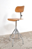 Vintage Franse atelierstoel