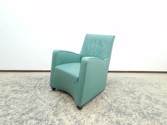 Image 1 of Wittmann leren fauteuil design fauteuil stoel lounge stoel fauteuil