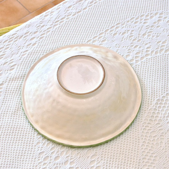 Image 1 of Grote Vintage Zonnebloem Fruitschaal/Saladekom