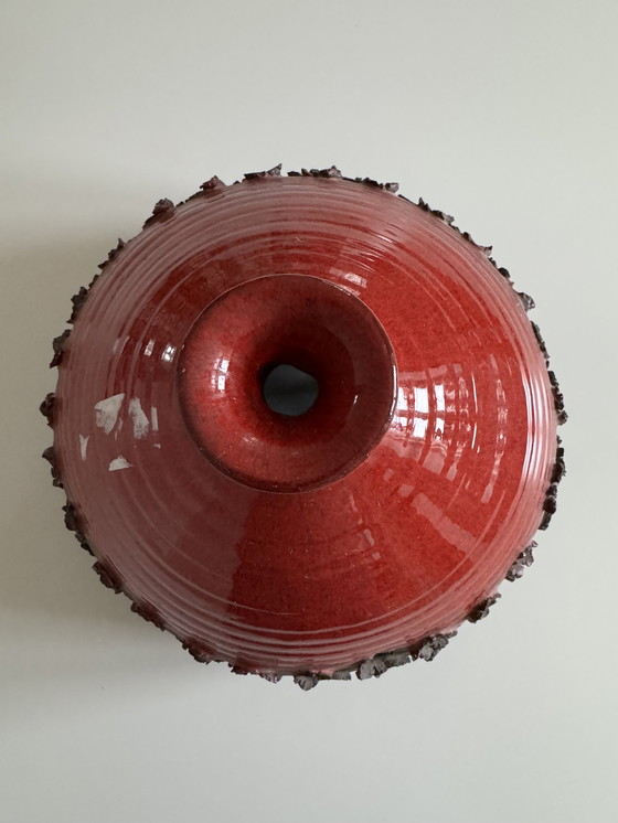 Image 1 of Deense keramische hanglamp, steengoed, vintage jaren 70