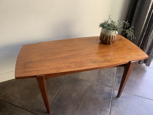 Vintage Koffietafel Met Omkeerbaar Blad