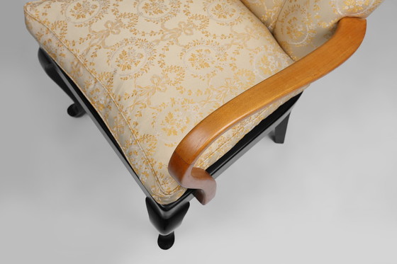 Image 1 of Art Deco fauteuil in beukenhout, Frankrijk, 1940S