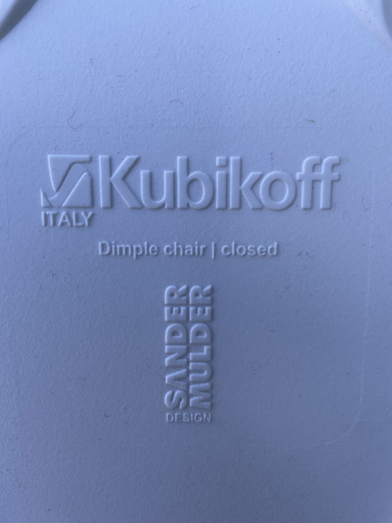 Image 1 of 2x Kubikoff stoel dimple wit