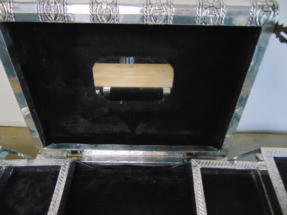 Image 1 of Blauw En Zwart  Juwelenkistjes   Herkomst  India 