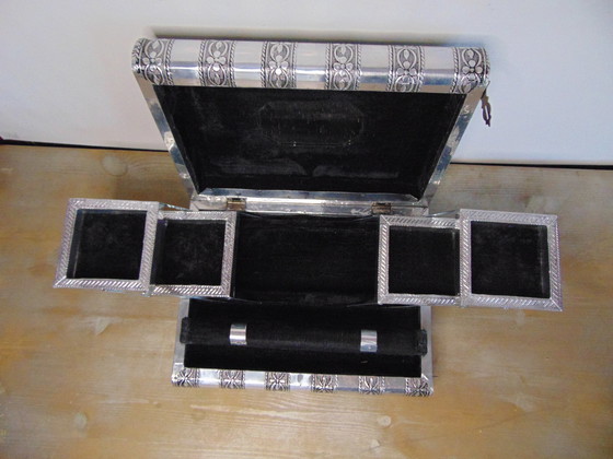 Image 1 of Blauw En Zwart  Juwelenkistjes   Herkomst  India 