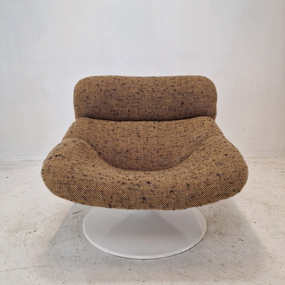Image 1 of Vintage model F518 fauteuil in hout en metaal van Geoffrey Harcourt voor Artifort, 1970