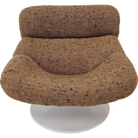 Image 1 of Vintage model F518 fauteuil in hout en metaal van Geoffrey Harcourt voor Artifort, 1970