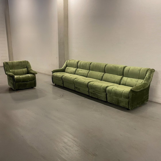 Image 1 of Modulaire Vintage Zitgroep Uit De Jaren '70 (Bank + Clubfauteuil)