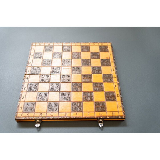 Image 1 of Vintage houten schaakbord, Italië 1960
