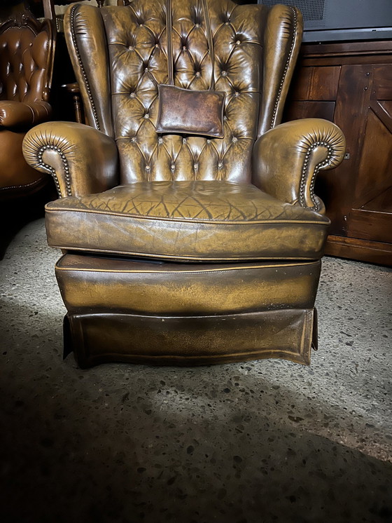 Image 1 of Chesterfield Leder Fauteuil 