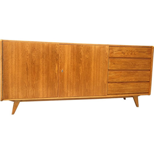 Mid century U-460 dressoir van Jiří Jiroutek voor Interiér Praha, Tsjecho-Slowakije