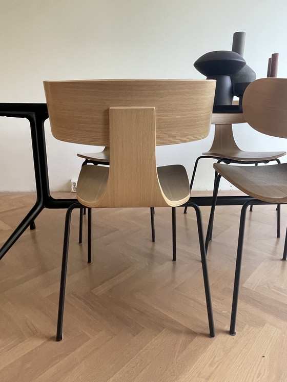 Image 1 of 6x Moderne eetkamerstoelen