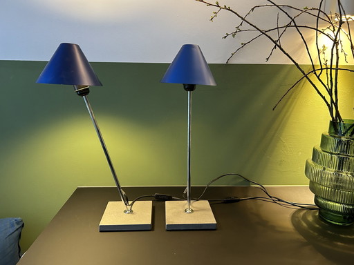 Twee Stuks Jaren 70 Design Lamp Gira Door Mobles 114 Barcelona