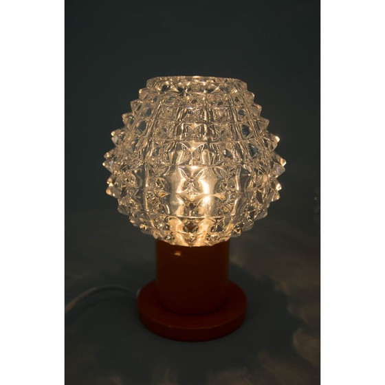 Image 1 of Paar vintage oranje tafellampen van Kamenicky Senov, 1970